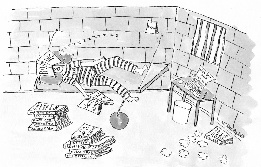 Illustration for Complete Sentence Magazine to illustrate Matt Leibel's story "The Book of Failure"