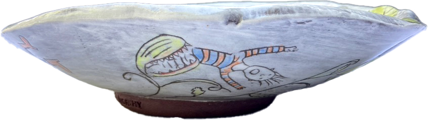 Little Shop of Horrors shallow bowl (side view)
